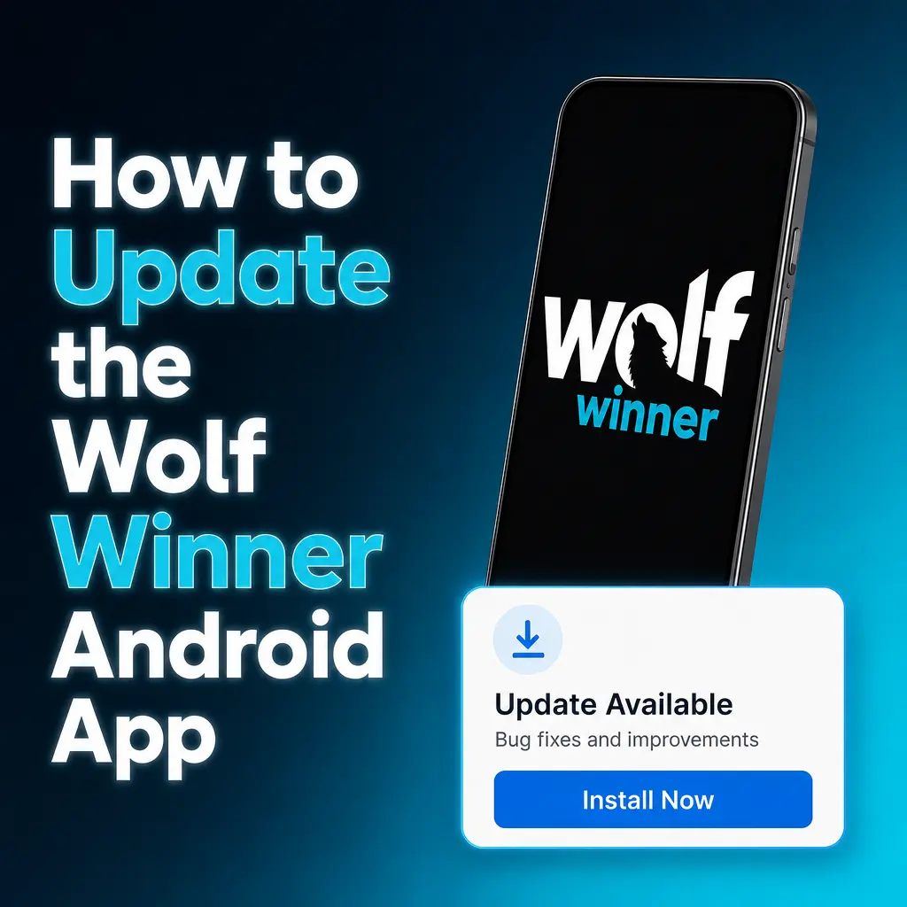 Wolf Winner Android app update screen