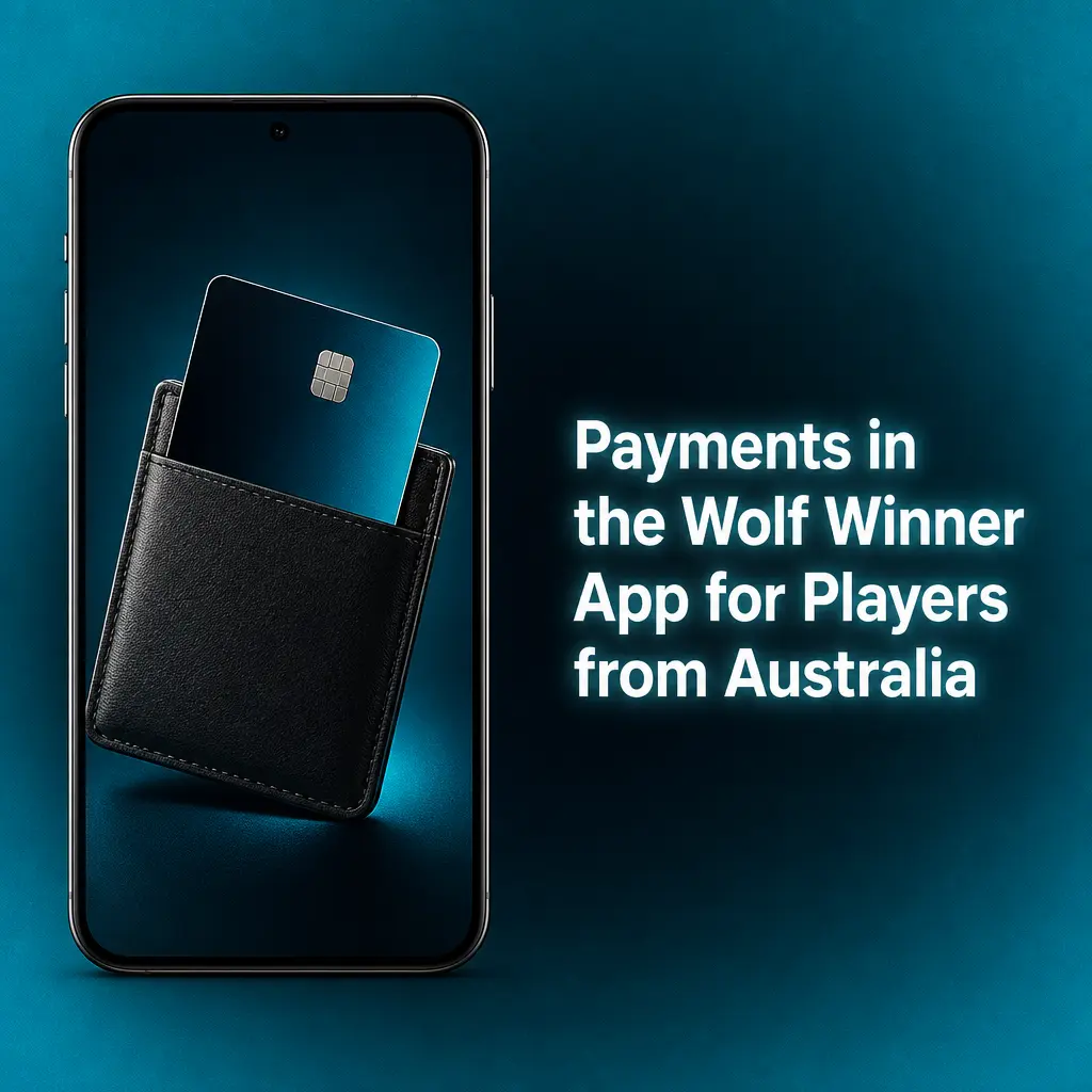 Payment methods available in the Wolf Winner App for Australian players