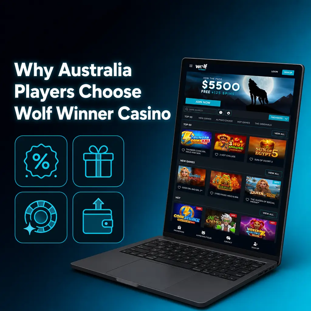Wolf Winner Casino sweepstakes pokies and PayID banking