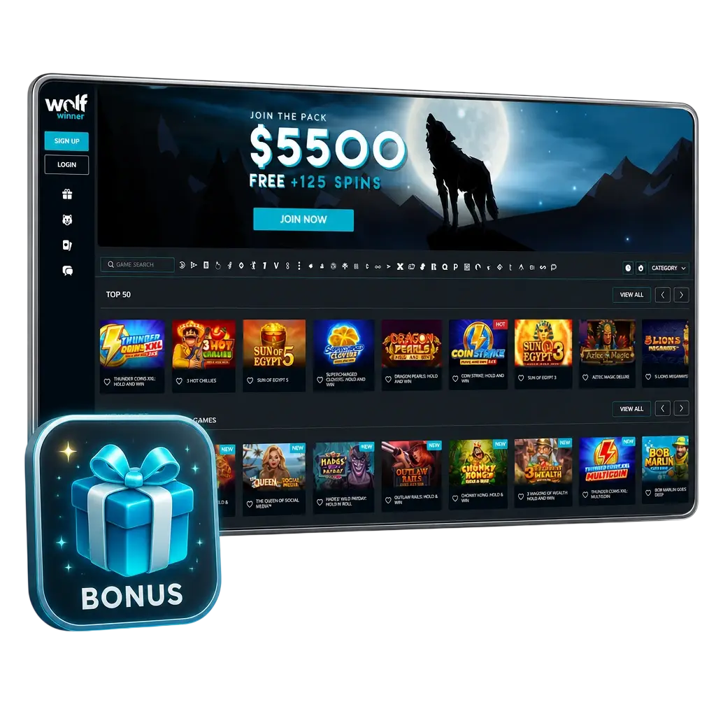 Wolf Winner casino and sports betting welcome bonus