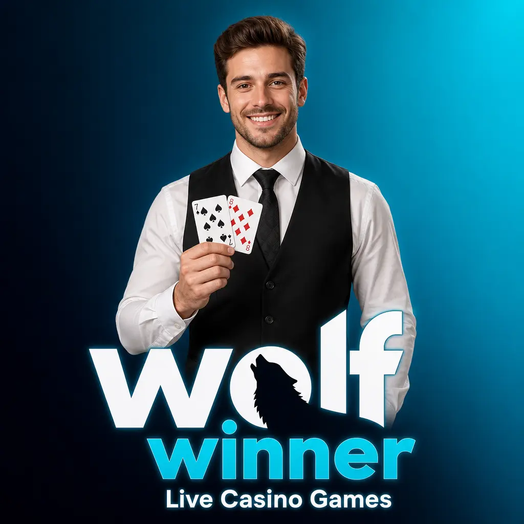 Live dealer streaming a table game at Wolf Winner Casino