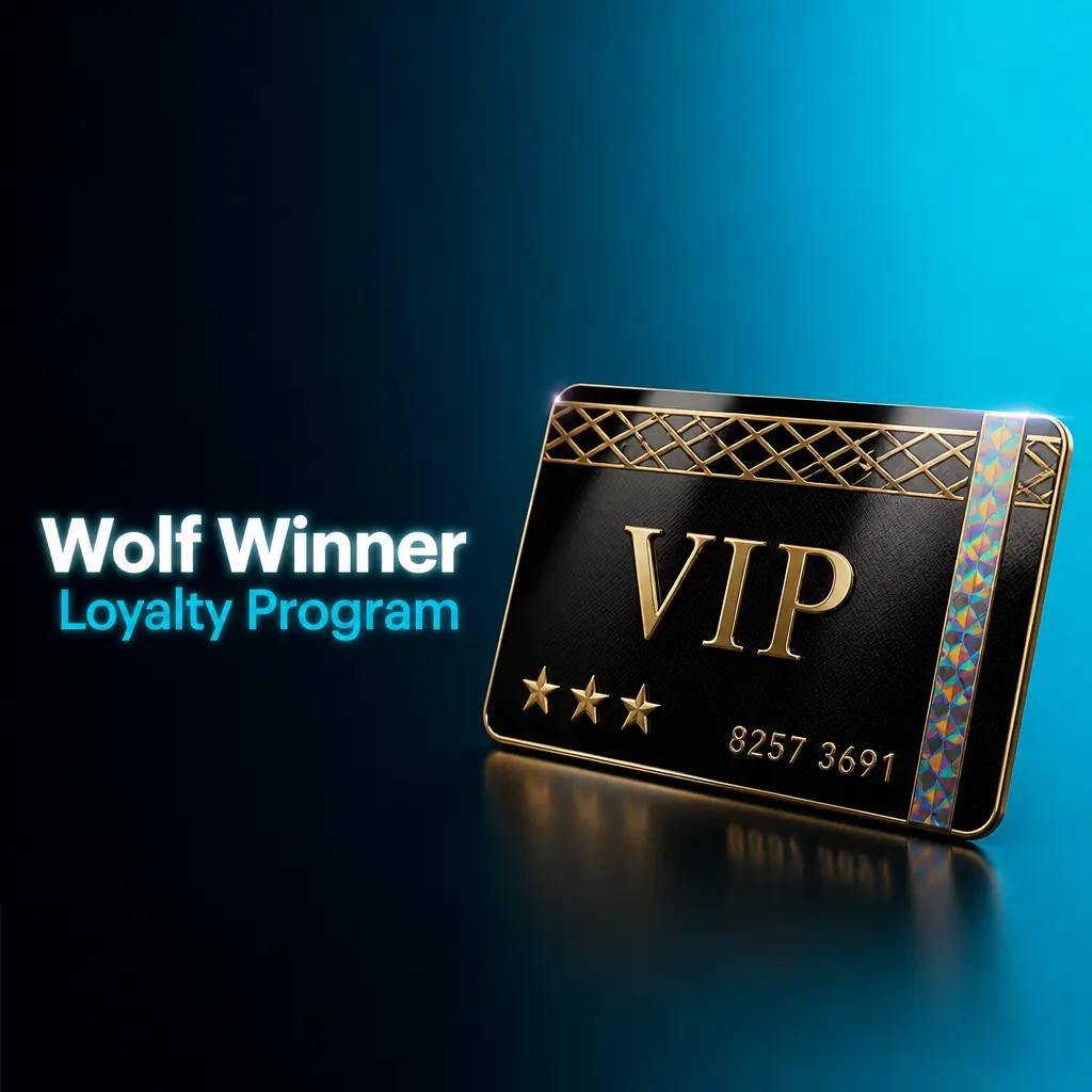 Wolf Winner loyalty program tier badges from Bronze to Diamond
